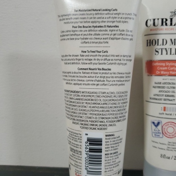 Curlsmith Hold Me Softly Style Balm, Styling Cream for Curly & Wavy hair 8oz x2 - Picture 3 of 4